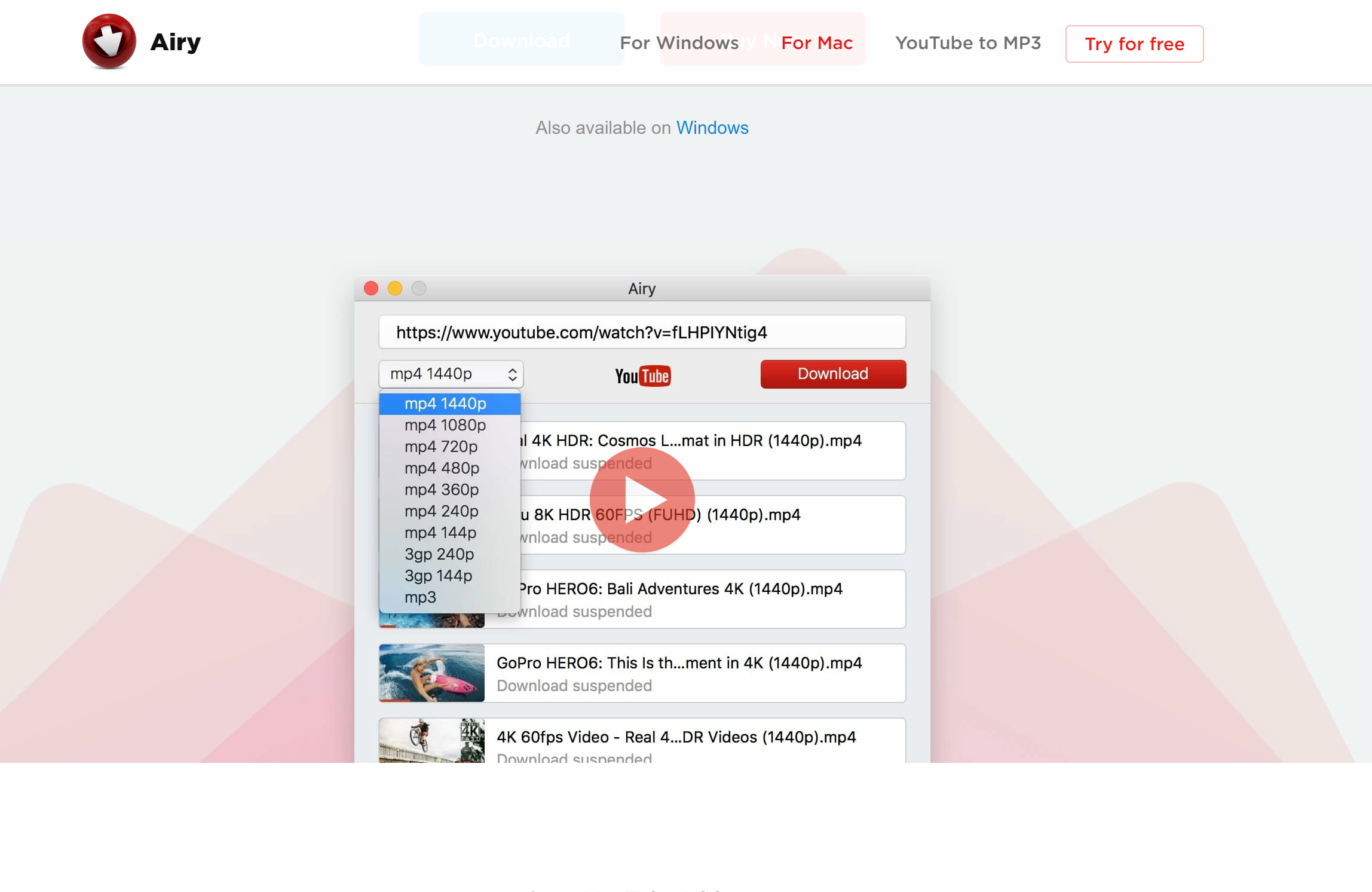 watch yt for mac